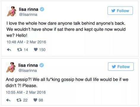 Lisa Rinna weighs in on RHOBH cast