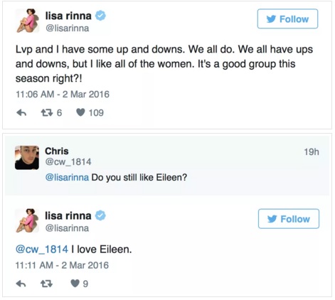 Lisa Rinna weighs in on RHOBH cast