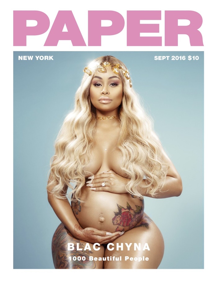 Blac Chyna Follows Kardashian Handbook Posing For Paper