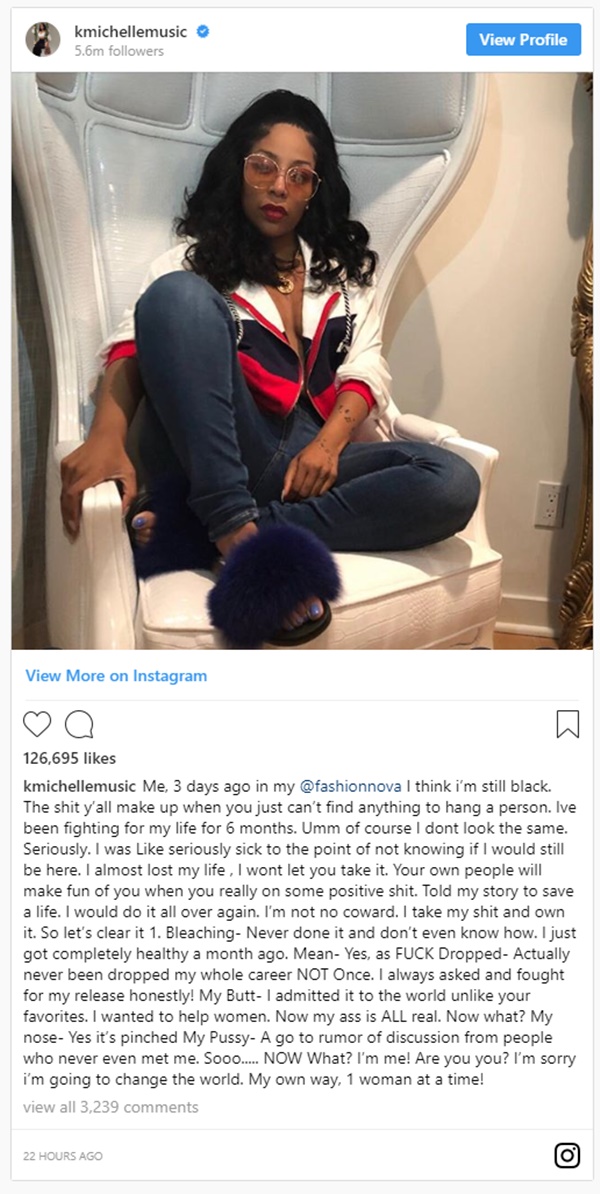K Michelle CLAP BACK at Lyrica Anderson Over Botched Butt Injections Attack