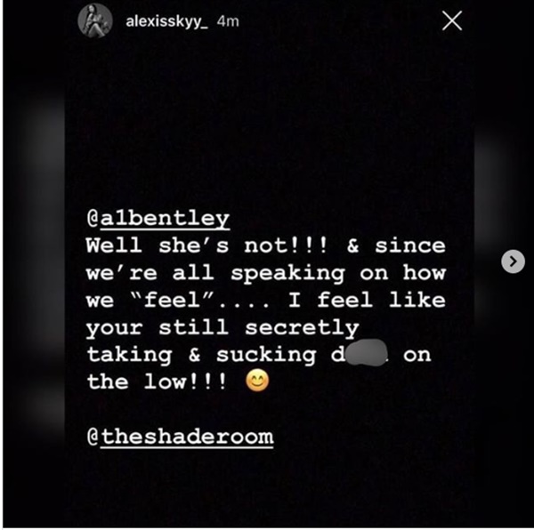 Alexis Skyy Drags A1 Bentley Saying Solo Is Her Baby Daddy